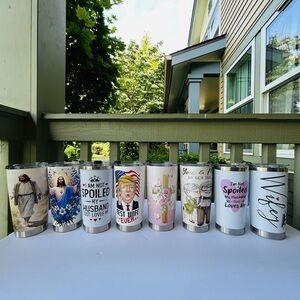 Colorful Graphic Tumblers Set